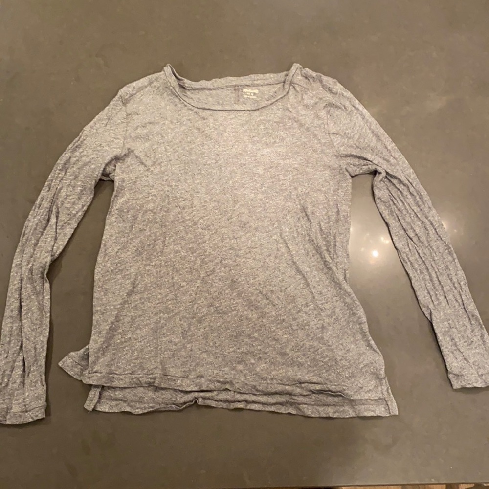 Madewell long-sleeve shirt in gray